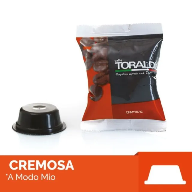 Toraldo Caffe Cremosa kompatibel a modo mio Kaffeekapseln 100 Stück