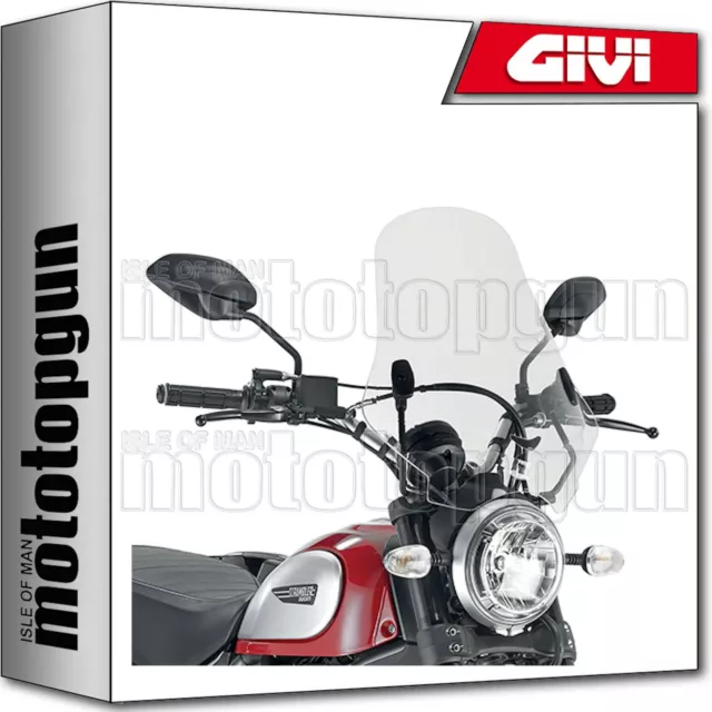 Givi Windschild 7407A Ducati Scrambler Icon 800 2015 15 2016 16 2017 17 2018 18