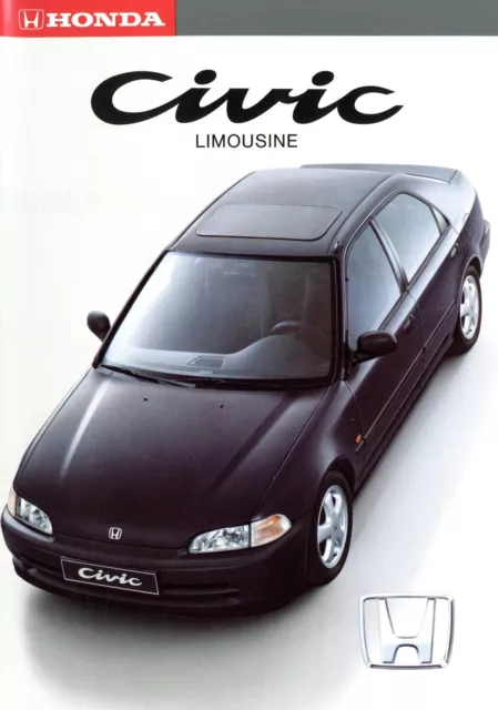 Honda Civic Lim Prospekt 1991 D brochure catalog prospectus broschyr catalogus