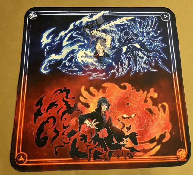 2 Player Itachi Vs Saskue Premium Quality Stitch Full Color Mat Cloth Playmat