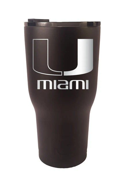 Miami Hurricanes RTIC Laser Engraved 20 or 30 oz. Stainless Steel Tumbler