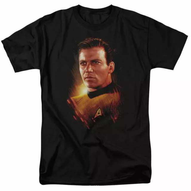 Star Trek Epic Kirk T Shirt Licensed Sci-Fi TV Classic Adult Tee New Black