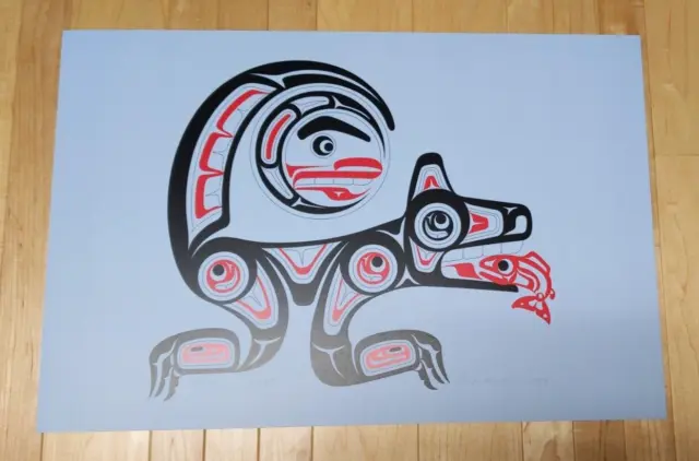 Wolf by Eric Parnell Haida Signed Limited Edition Print 90/100 Native Art