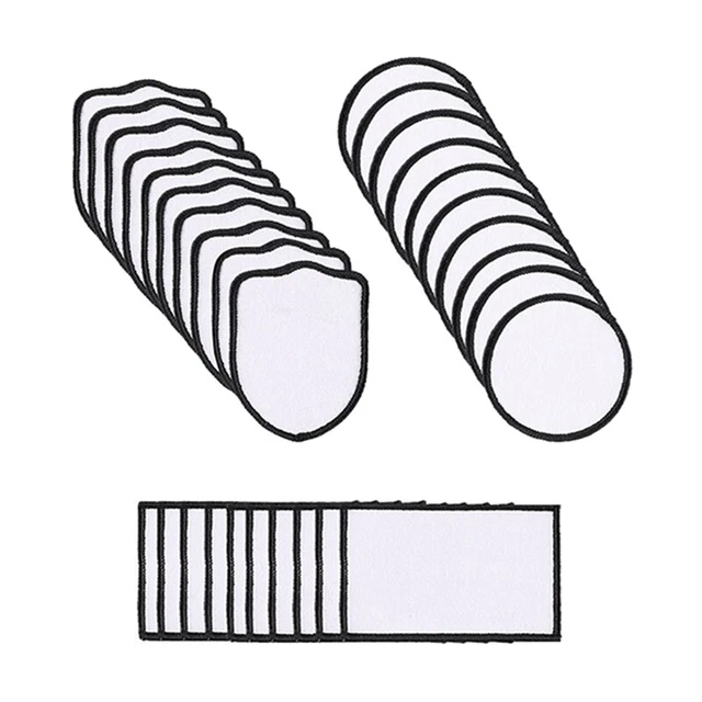 30 StüCk Sublimationsflicken, Stoff, zum AufbüGeln, , 3 Formen, Repar A5W5