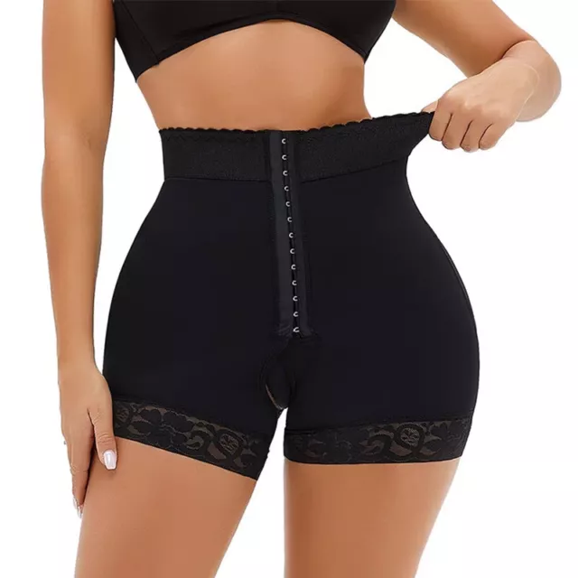 ELASTICATED ALL IN one crotchless bodysuit shaper underwear open