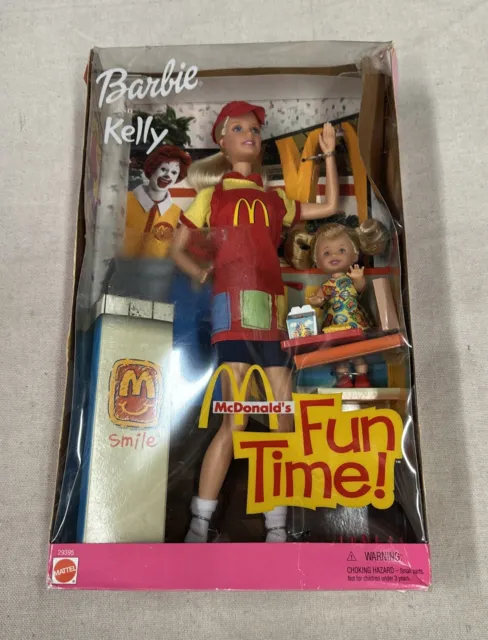Barbie and Kelly McDonald's Fun Time Doll Set 2001 Mattel , New Damage Box