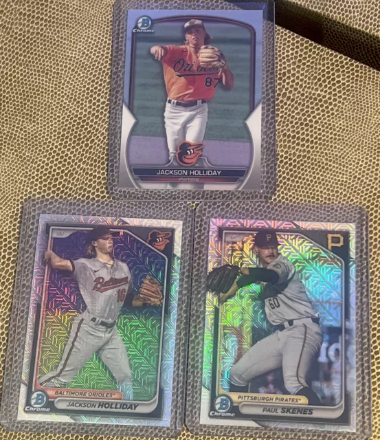 PAUL SKENES ROOKIE 2024 Bowman Chrome Mega Box Mojo Refractor BCP125