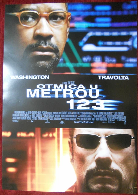 2009 THE TAKING of Pelham 123 Original Poster US Movie Film Tony Scott