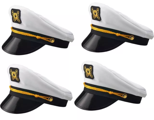 Hugh Hefner Captain Hat Adult Playboy Yacht Sailor Boat Costume Accessory  New