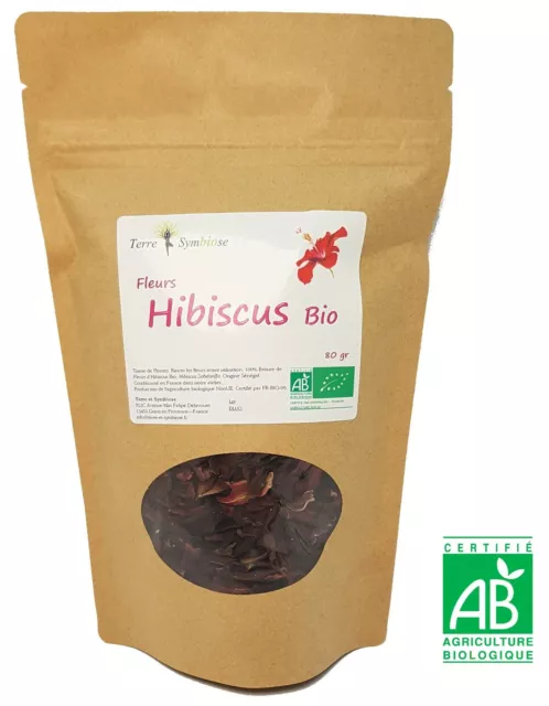 Fleurs d'Hibiscus BIO - 80 gr