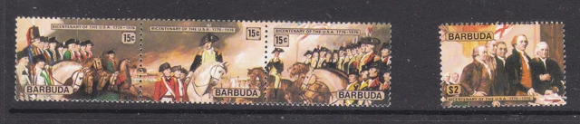 Barbuda 1976 American Independence set  MNH