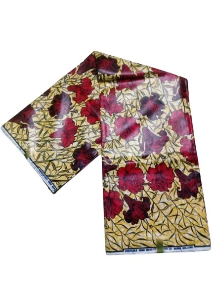 Coupon Tissu Wax Africain 100% Coton - Cameroun - 2 Yards (environ 180 Cm) - NEUF