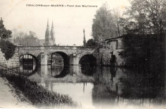 A00024-Cpa 51 -   Chalon Sur Marne  Pont Des Mariniers