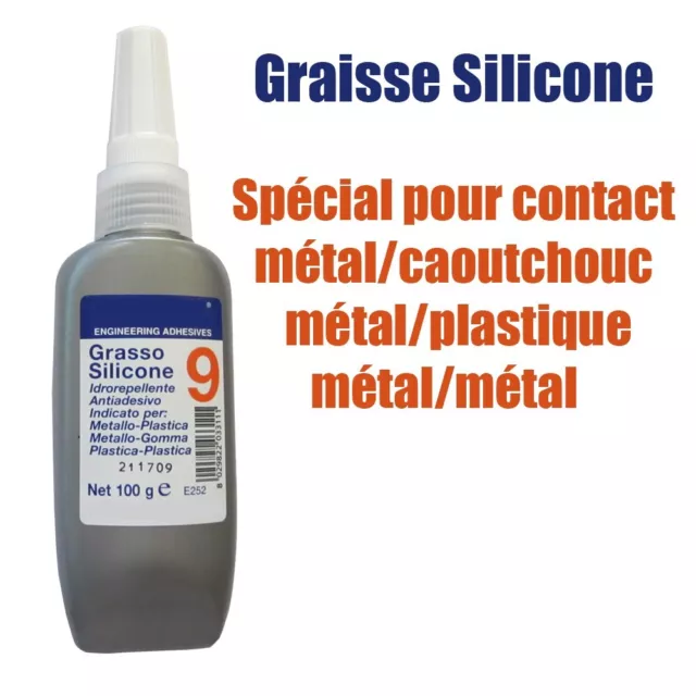 Tube Graisse silicone, lubrifiant pour caoutchouc et polyuréthane