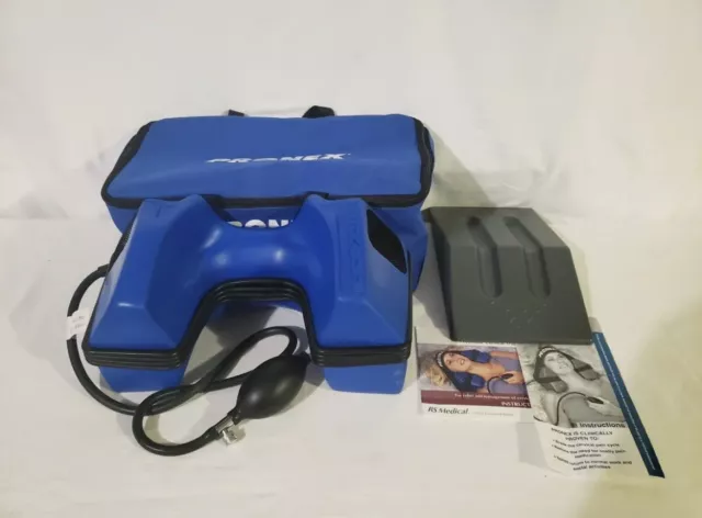 FULL SET-RS MEDICAL Pronex Pneumatic Cervical Traction System W/ Case sz Regular