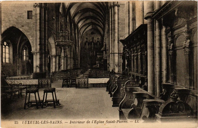 CPA AK LUXEUIL-les-BAINS - St-PIERRE Church Interior (636294)