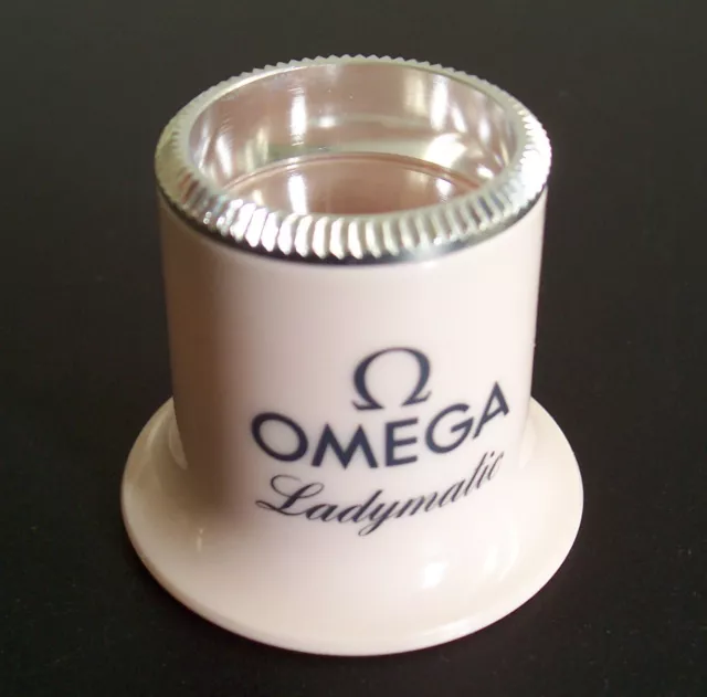 Ω OMEGA Ladymatic Lupe Loupe mit Box Ω