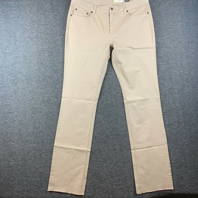 J. Hilburn Pant Classic Garment dyed S Pocket Men 37x36 Beige NEEDS TO BE HEMMED