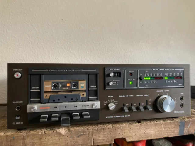 DUAL C820 Stereo Cassette Deck / SERVICED / NEW BELTS / VG CONDITION / # VIDEO ! 2