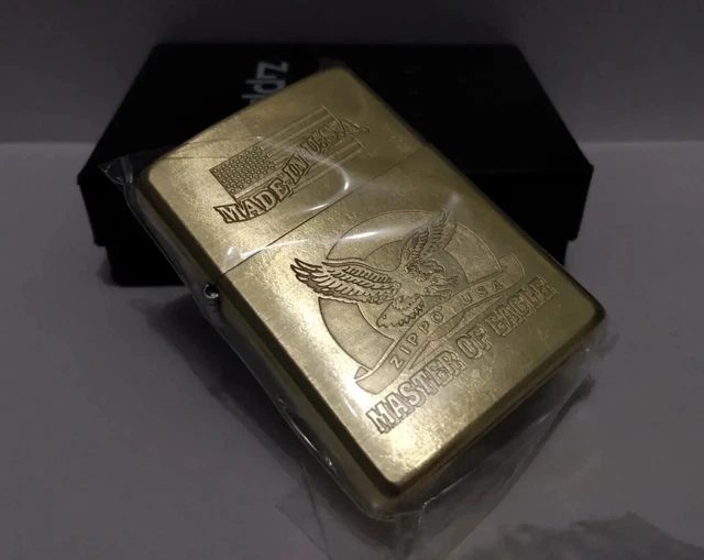 Zippo 2013 Solid Brass Made in USA Eagle