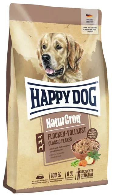 Sparpaket HAPPY DOG NaturCroq Flocken Vollkost 2 x 10 Kilogramm Hundetrockenfutt