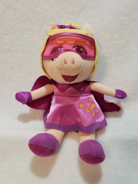 Muppet Babies Plush Super Fabulous Miss Piggy Stuffed Toy 6" Disney Junior