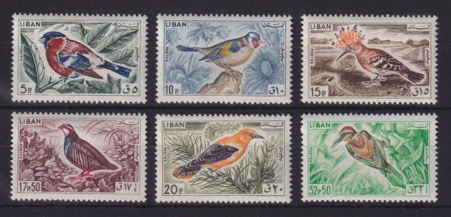 Libanon 1965 Freimarken Vögel Mi.-Nr. 894-99 postfrisch ** / MNH
