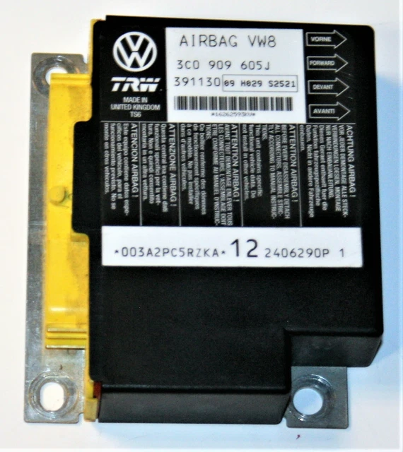 VW PASSAT B6 Airbag Crash Control Sensor Module Unit 3C0909605J Index