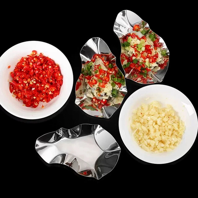 2 pz padella da portata vassoio piatto limone ostriche piatto salsa piatto pesce_
