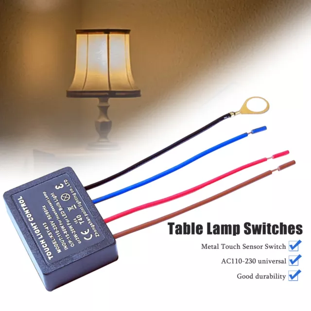 220V 3 Way Touch Light Switch Control Module Sensor Lamp Dimmer AC220-240V 50Hz