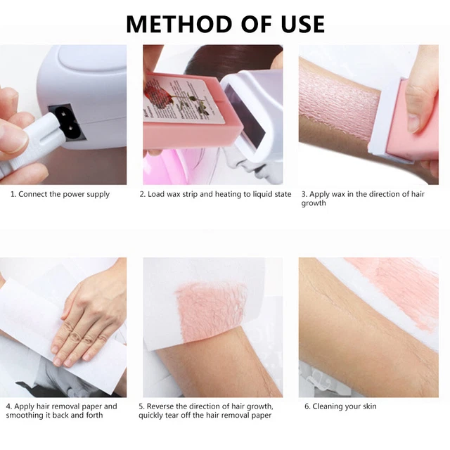Macchina depilazione 100 g scaldacera rimozione capelli per piedi rosa (spina statunitense BST