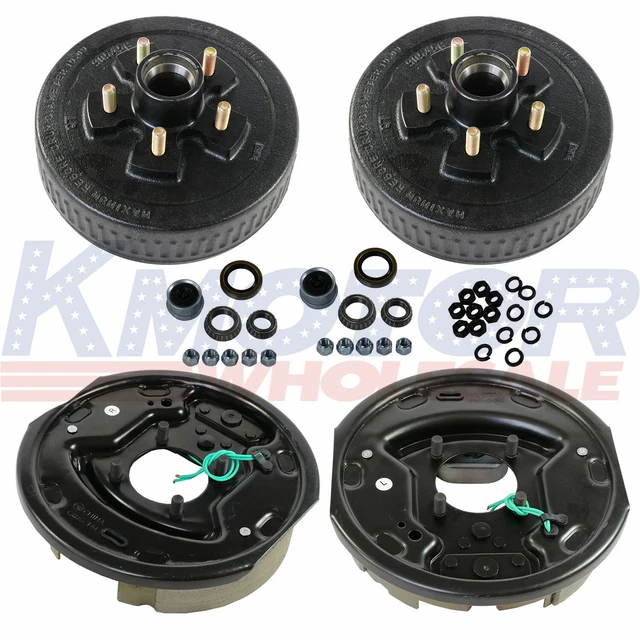 10&X21/4& ELECTRIC BRAKES With Trailer Hub Drum Kits 5 on 4.5 For 3500