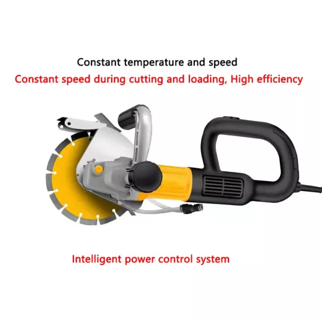 Brushless Slotting Machine 4500W High-power Concrete Cutting Machine+Water Pump