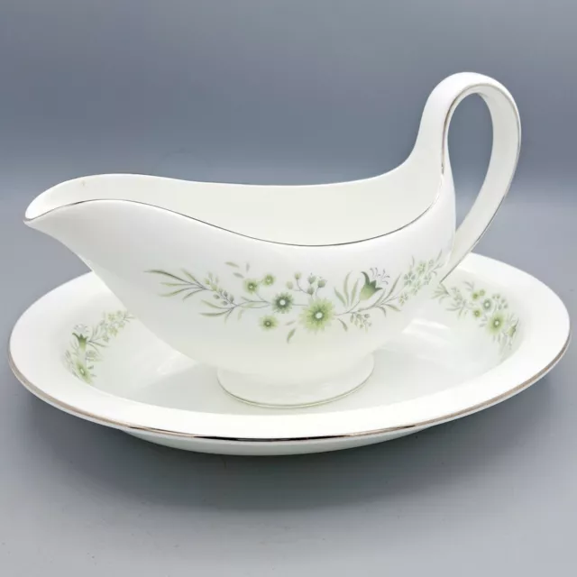 Wedgwood Westbury Gravy Sauce Boat Jug and Dish Underplate Serving Dish