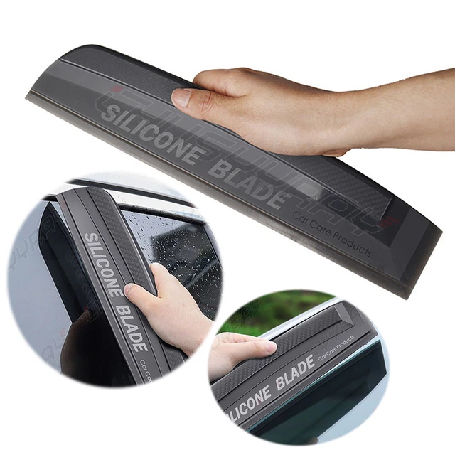 Wiper Board Silicone Window Glass Scraper Clean Windshield Wiper black