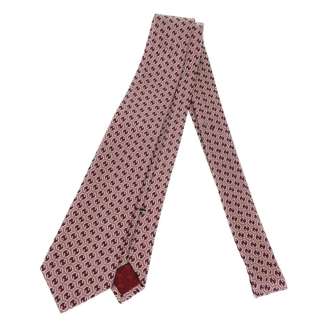Gucci GG pattern tie 100% silk red 571804 4E002 5773 Used