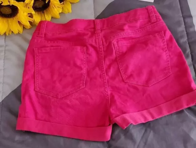 Ps from Aeropostale shorts for girls size 12 with adjustable waist band Hot Pink 2