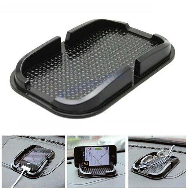 Tapis Antidérapant Pour Tableau De Bord De Voiture - Noir - Dimensions 18x13cm - Universel - Neuf