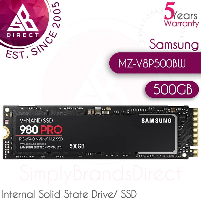 SAMSUNG 980 PRO 500GB PCIe NVMe M.2 Internal Solid State Drive/ SSD│MZ