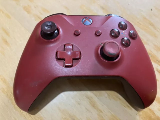 Microsoft Official Xbox One Wireless Controller - Dark Red