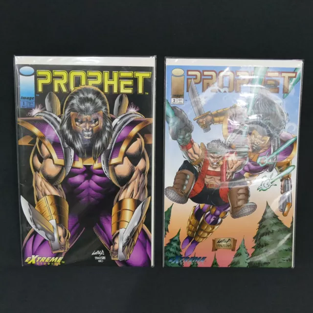 2 Image Comics ~ PROPHET Vol.1 No.1 1993 & Vol.1 No.2 ~ Extreme Studios