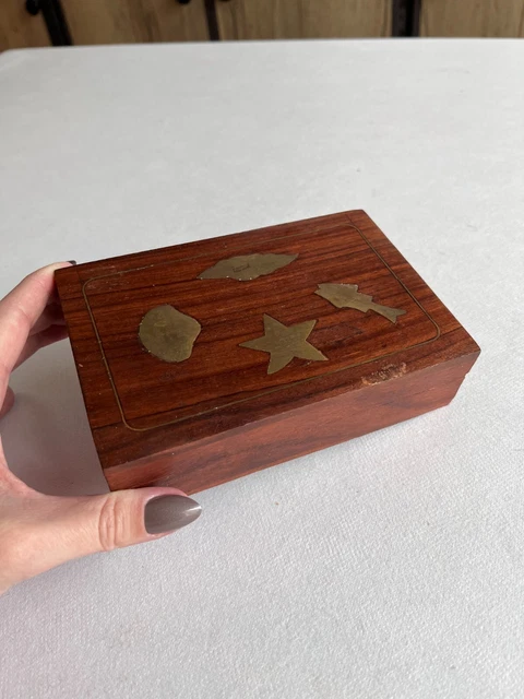 ANCIEN COFFRET A Bijoux En Laiton En Très Bon Etat. EUR 79,55 - FR