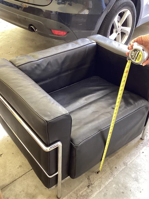 Authentic 1970s RARE LC3 Armchair by Le Corbusier for Cassina