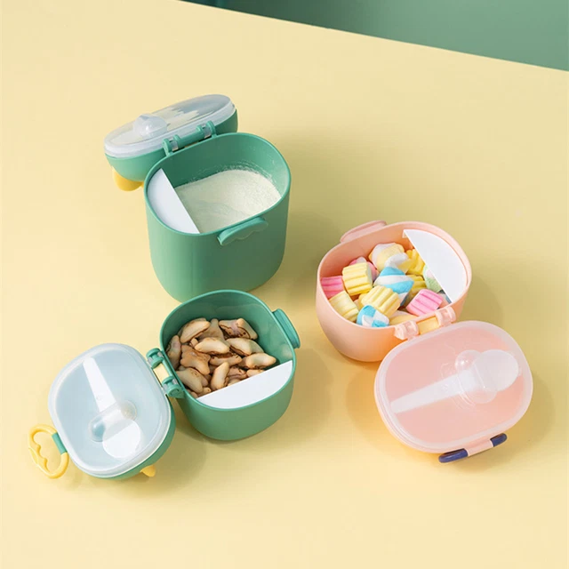 1 Juego Caja Leche Polvo Gran Capacidad Multifuncional Niños Snack Fruta