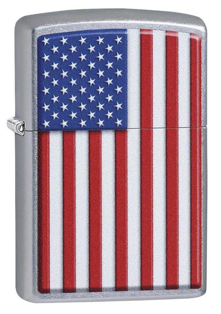 Zippo 29722 Patriotic Street Chrome Pocket Lighter, Multi, One Size