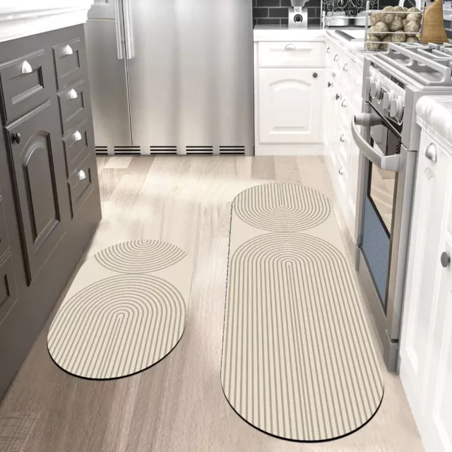 Super Absorbent Kitchen Rug Non-slip Long Carpet Kitchen Floor Mat  Bedroom