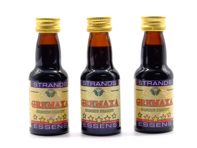 3 x Gremaxa 25 ml - Esencia para alcohol, esencia de vodka, esencia aromatizante