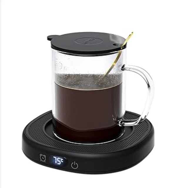 BTOYM Coffee Mug Warmer & Cup Set Smart Cup Warmer and Spoon Electric