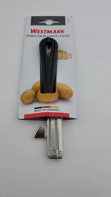 Westmark Sparschäler mit Ausstecher, 16,5 x 3,7 cm, Gentle, Kunststoff/ Edelstah