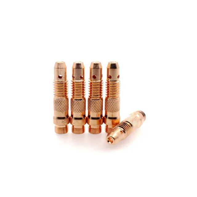 10N32 TIG Collet Body 3/32'' 2.4mm for Welding Torch SR WP17 WP18 WP26 Pack of 5